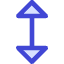 Arrow Vertical Icon from Core Duo Set
