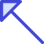 Diagonal Triangle Arrow Upper Left Icon from Core Duo Set