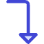 Triangle Arrow Bend Right Down Icon from Core Duo Set