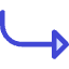 Triangle Arrow Curve Down Right Icon from Core Duo Set