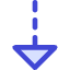 Triangle Arrow Dashed Cool Down Icon from Core Duo Set