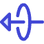 Triangle Arrow Elipse Left Icon from Core Duo Set