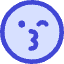 Smiley Kiss And Wink Icon from Core Duo Set