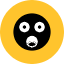 Frightened Smiley Icon from Kameleon Pop Set