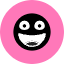 Glad Smiley Icon from Kameleon Pop Set