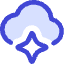 Ai Cloud Spark Icon from Core Duo Set
