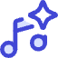 Ai Generate Music Spark Icon from Core Duo Set