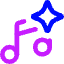Ai Generate Music Spark Icon from Core Neon Set