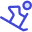 Downhill Skiing Icon from Core Duo Set