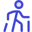 Nordic Walking Icon from Core Duo Set