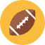 American Football Icon from Kameleon Colors Set
