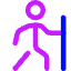 Hiking Icon from Core Neon Set