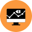 Computer Graph Icon from Kameleon Pop Set