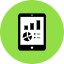 Tablet Chart Icon from Kameleon Pop Set