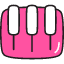 Instruments Piano Icon from Stickies Colors Set