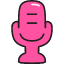 Mic Icon from Stickies Colors Set