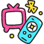 Smart Tv Icon from Stickies Colors Set
