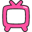 Television Icon from Stickies Colors Set