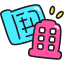 Building Blueprint Icon from Stickies Colors Set
