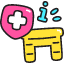 Fireplace Safety Info Icon from Stickies Colors Set