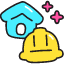 House Renovation Icon from Stickies Colors Set