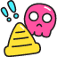 Toxic Treat Zone Icon from Stickies Colors Set