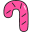 Candy Cane Icon from Stickies Colors Set