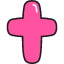 Christian Cross Icon from Stickies Colors Set