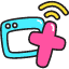 Online Church Icon from Stickies Colors Set