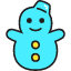 Snowman Icon from Stickies Colors Set