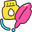 Quill Writing Icon from Stickies Colors Set