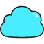 Clound Icon from Stickies Colors Set