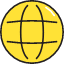 Globe 2 Icon from Stickies Colors Set