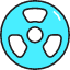 Nuclear 1 Icon from Stickies Colors Set