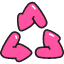 Recycle Icon from Stickies Colors Set