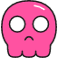 Skull Icon from Stickies Colors Set