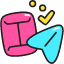 Mail Sent Icon from Stickies Colors Set
