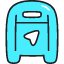 Mailbox 2 Icon from Stickies Colors Set