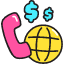 Online Call Price Icon from Stickies Colors Set