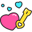 Fall In Love Icon from Stickies Colors Set