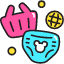 Online Baby Shop Icon from Stickies Colors Set