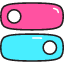 Control Icon from Stickies Colors Set