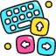 Keyboard Control Icon from Stickies Colors Set