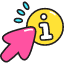 Click Information Icon from Stickies Colors Set