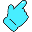 Pointer Icon from Stickies Colors Set