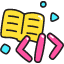 Programming Study Icon from Stickies Colors Set