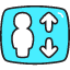 Elevator Lift Icon from Stickies Colors Set