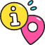 Location Info Icon from Stickies Colors Set