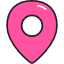 Map Pin 1 Icon from Stickies Colors Set