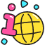 Online Information Icon from Stickies Colors Set